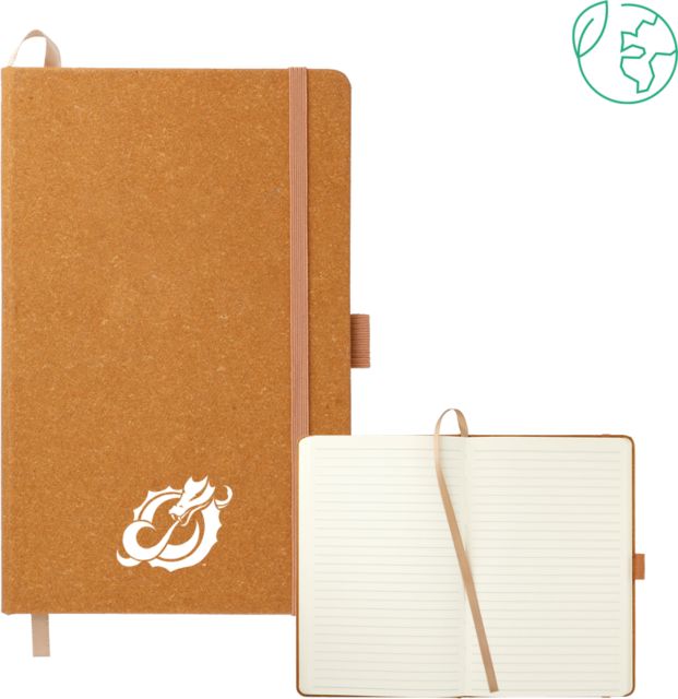 MSUM 5.5 x 8.5 Natural FSC Mix Recycled Leather Bound Journal Dragon Mark - ONLINE ONLY