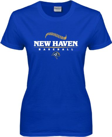 New Haven Ladies T Shirt New Haven Baseball Seams - ONLINE ONLY