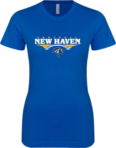 New Haven Next Level Ladies SoftStyle Junior Fitted Tee New Haven Football Flat - ONLINE ONLY