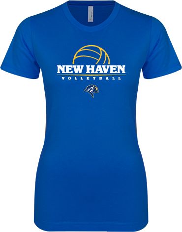 New Haven Next Level Ladies SoftStyle Junior Fitted Tee New Haven Volleyball Half Ball - ONLINE ONLY