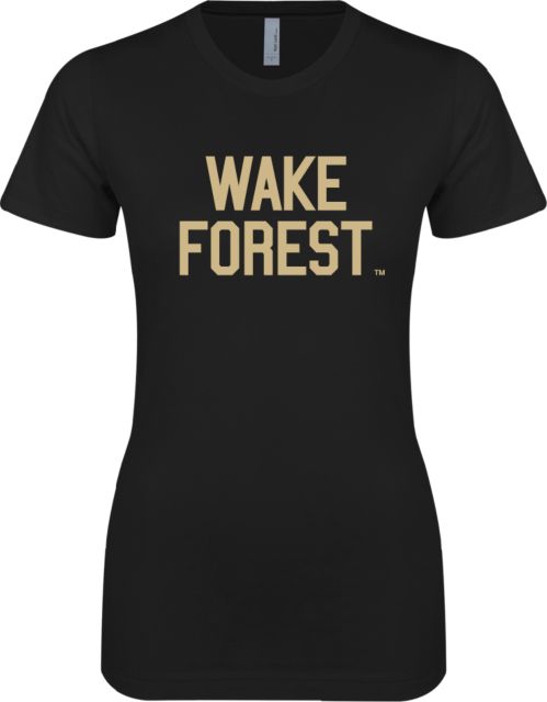 Wake Forest Next Level Ladies SoftStyle Junior Fitted Tee Wake Forest Stacked - ONLINE ONLY