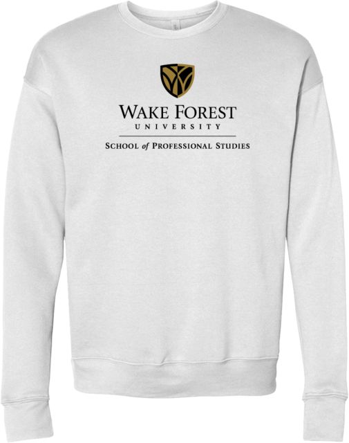 Wake Forest Bella + Canvas Fleece Crew Wake Forest University - School of Professional Studies - ONLINE ONLY