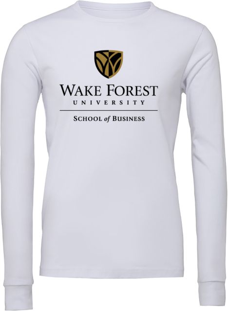 Wake Forest Bella + Canvas Jersey Cotton Long Sleeve T Shirt Wake Forest University - School of Business - ONLINE ONLY