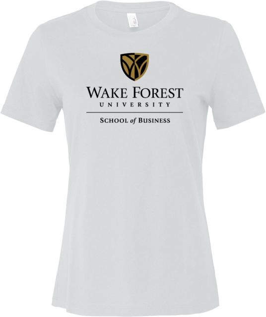 Wake Forest Bella + Canvas Womens Relaxed Cotton T Shirt Wake Forest University - School of Business - ONLINE ONLY