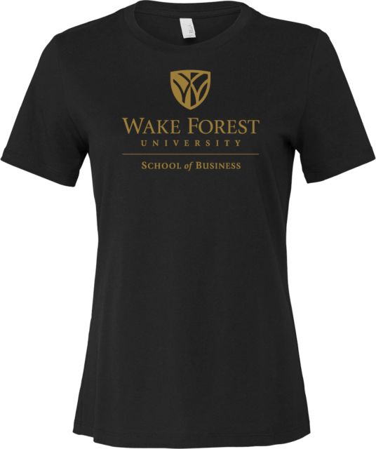 Wake Forest Bella + Canvas Womens Relaxed Cotton T Shirt Wake Forest University - School of Business - ONLINE ONLY