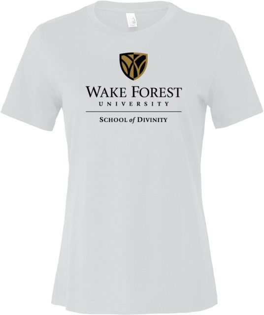 Wake Forest Bella + Canvas Womens Relaxed Cotton T Shirt Wake Forest University - School of Divinity - ONLINE ONLY