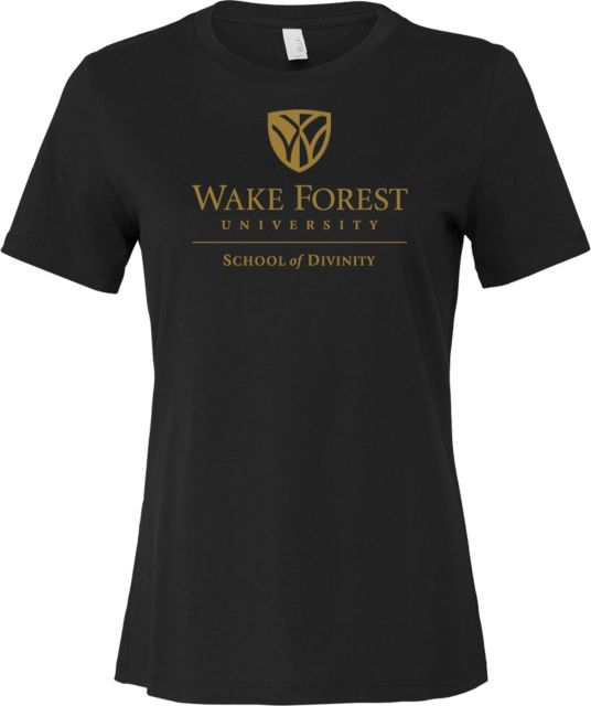 Wake Forest Bella + Canvas Womens Relaxed Cotton T Shirt Wake Forest University - School of Divinity - ONLINE ONLY
