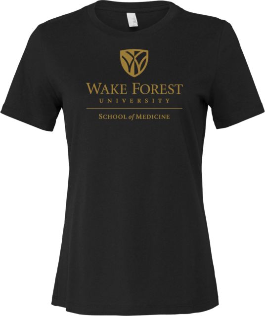 Wake Forest Bella + Canvas Womens Relaxed Cotton T Shirt Wake Forest University - School of Medicine - ONLINE ONLY