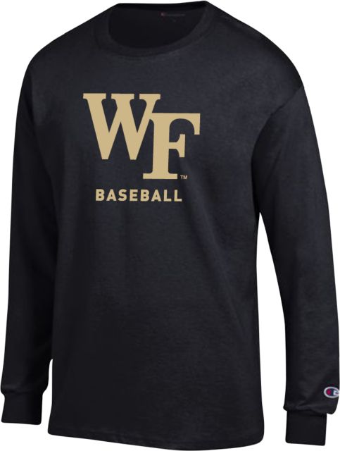 Wake Forest Champion Long Sleeve T Shirt Baseball - ONLINE ONLY