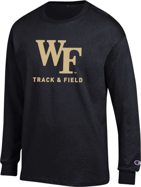 Wake Forest Champion Long Sleeve T Shirt Track and Field - ONLINE ONLY