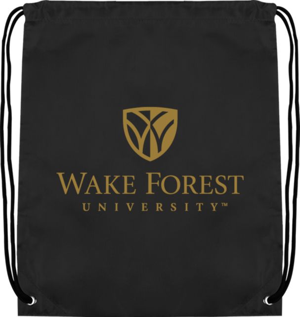 Wake Forest Drawstring Backpack Wake Forest University Mark Stacked - ONLINE ONLY