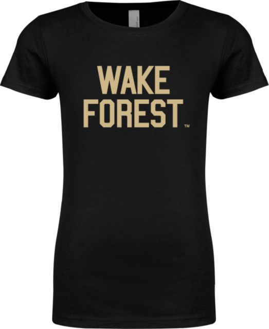 Wake Forest Next Level Girls Fashion Fit T Shirt Wake Forest Stacked - ONLINE ONLY