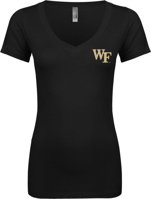 Wake Forest Next Level Ladies Junior Fit Ideal V Tee WF - ONLINE ONLY