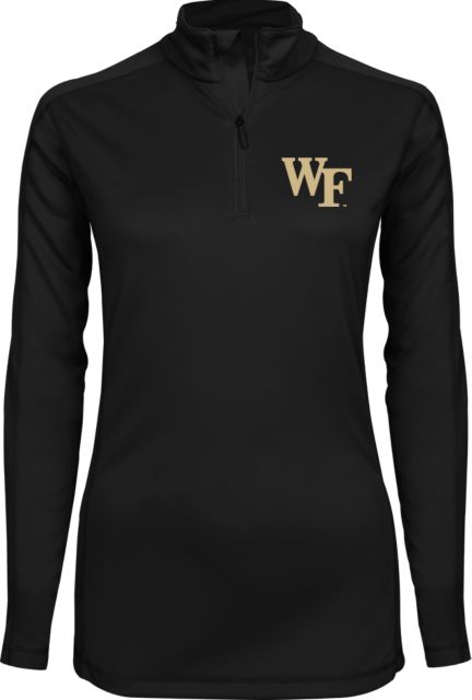 Wake Forest Ladies Syntrel Interlock 1/4 Zip WF - ONLINE ONLY