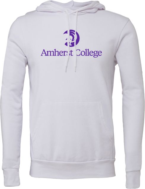 Amherst College Bella + Canvas Fleece Hood Amherst College Circle Mammoth Stacked - ONLINE ONLY