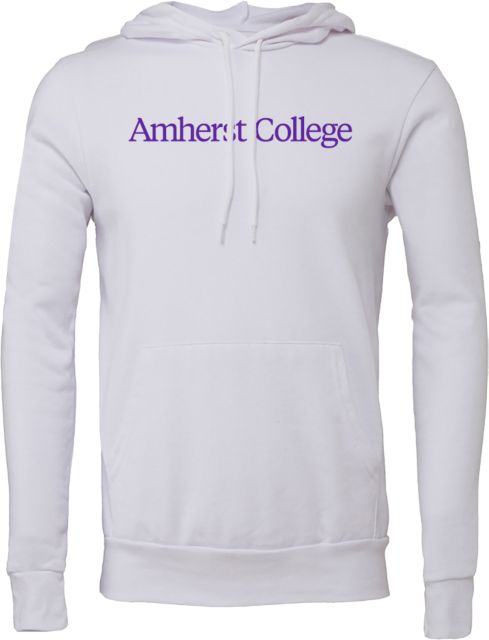 Amherst College Bella + Canvas Fleece Hood Amherst College Flat - ONLINE ONLY