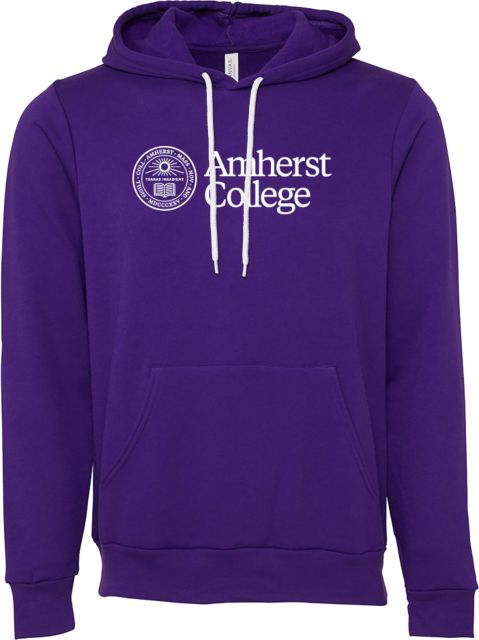 Amherst College Bella + Canvas Fleece Hood Amherst College with Seal - ONLINE ONLY