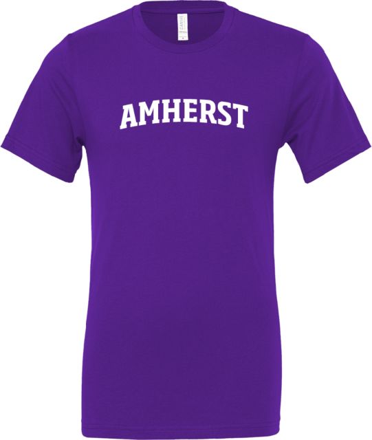 Amherst College Bella + Canvas Jersey Cotton T Shirt Amherst Arched - ONLINE ONLY