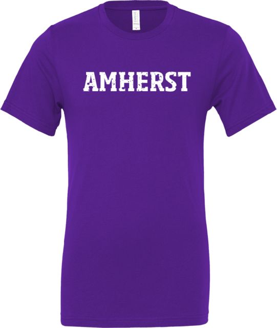Amherst College Bella + Canvas Jersey Cotton T Shirt Amherst Distressed - ONLINE ONLY