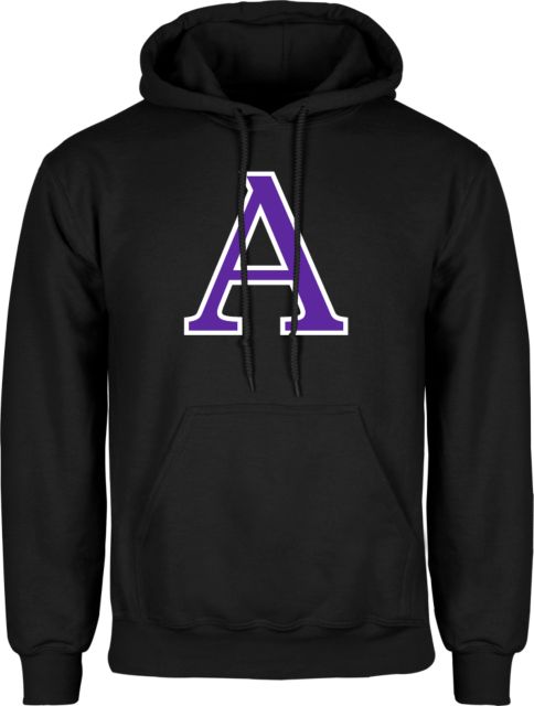 Amherst College Fleece Hoodie Amherst Monogram A - ONLINE ONLY