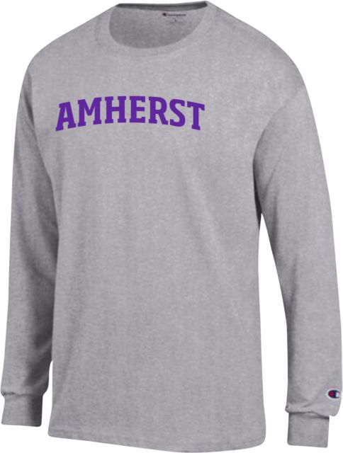 Amherst College Champion Long Sleeve T Shirt Amherst Arched - ONLINE ONLY,