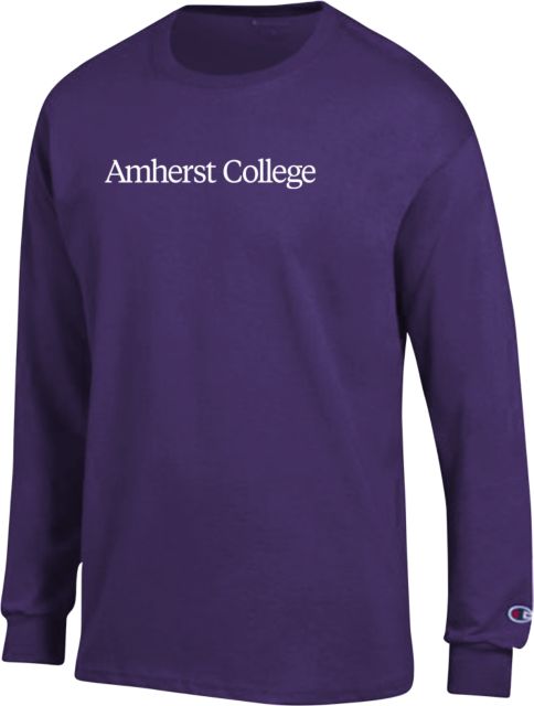 Amherst College Champion Long Sleeve T Shirt Amherst College Flat - ONLINE ONLY,