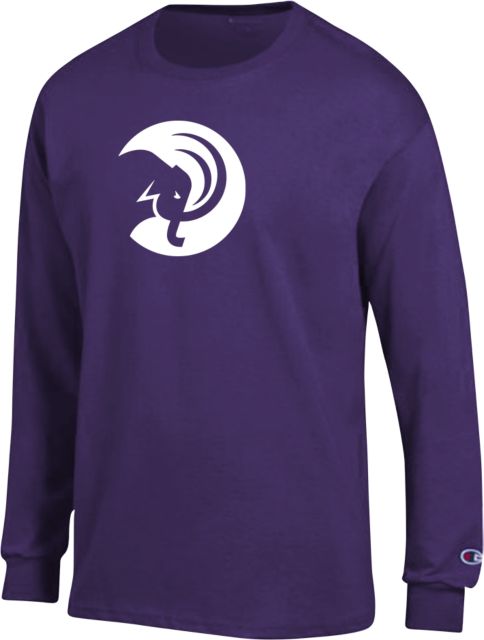 Amherst College Champion Long Sleeve T Shirt Amherst College Circle Mammoth - ONLINE ONLY,