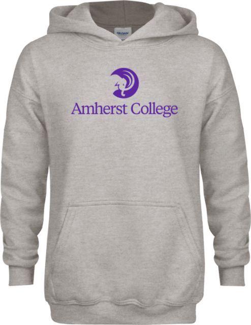 Amherst College Youth Fleece Hood Amherst College Circle Mammoth Stacked - ONLINE ONLY