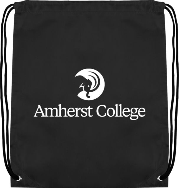 Amherst College Drawstring Backpack Amherst College Circle Mammoth Stacked - ONLINE ONLY