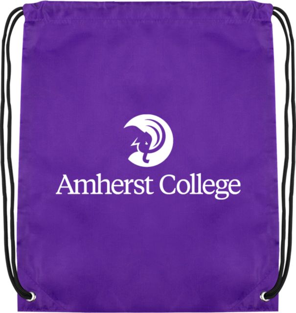 Amherst College Drawstring Backpack Amherst College Circle Mammoth Stacked - ONLINE ONLY