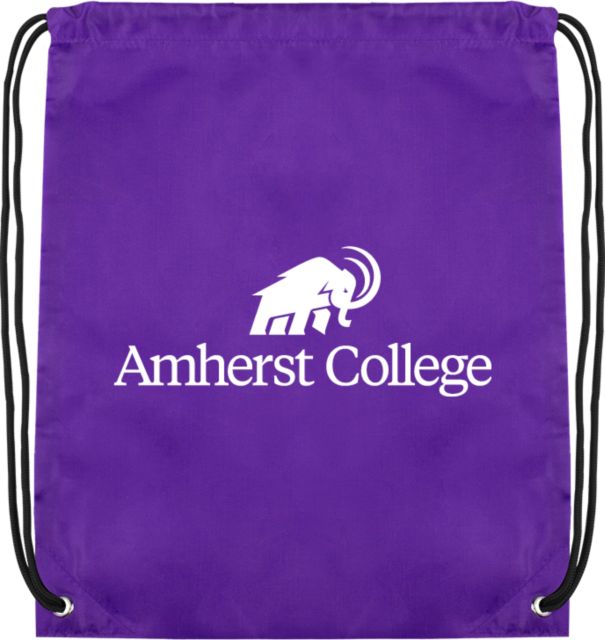 Amherst College Drawstring Backpack Amherst College Mammoth Lock Up Centered - ONLINE ONLY