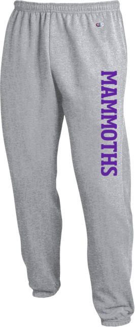Amherst College Champion Banded Bottom Sweatpants Mammoths Vertical - ONLINE ONLY