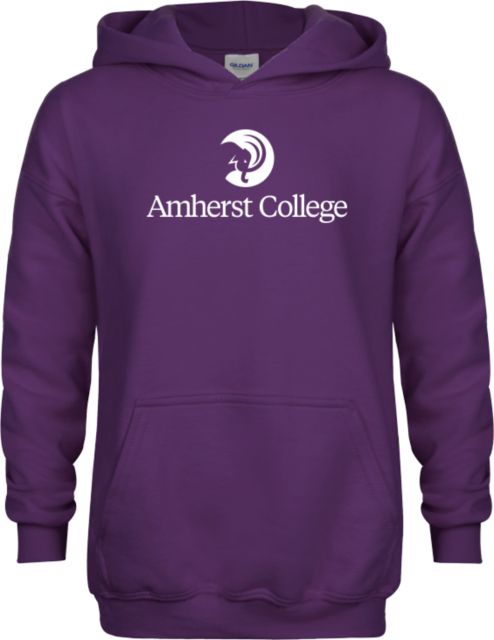 Amherst College Youth Fleece Hoodie Amherst College Circle Mammoth Stacked - ONLINE ONLY