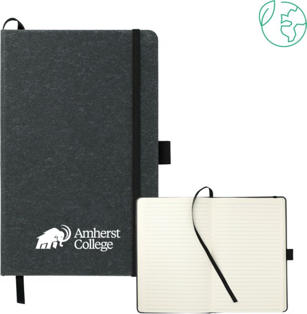 Amherst College 5.5 x 8.5 FSC Mix Recycled Leather Bound Journal Mammoth Amherst College Lock Up - ONLINE ONLY