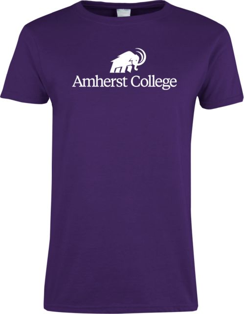Amherst College Womens Short Sleeve Tee Amherst College Mammoth Lock Up Centered - ONLINE ONLY