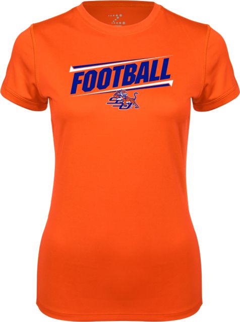 Savannah State Ladies Syntrel Performance Tee Football Design - ONLINE ONLY