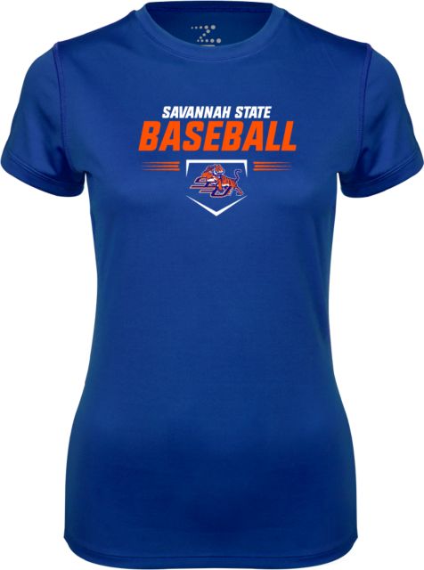 Savannah State Ladies Syntrel Performance Tee Baseball Design - ONLINE ONLY