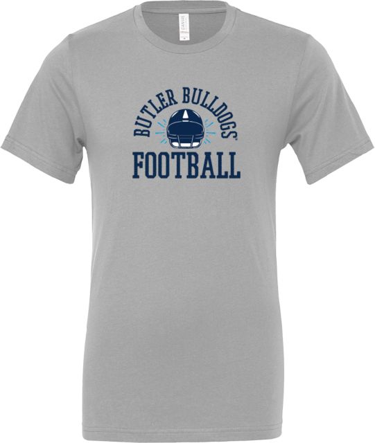 Butler Bella + Canvas Ash Jersey Cotton T Shirt Butler University Bulldogs Football Design - ONLINE ONLY