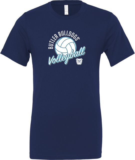 Butler Bella + Canvas Jersey Cotton T Shirt Butler University Bulldogs Volleyball Design - ONLINE ONLY
