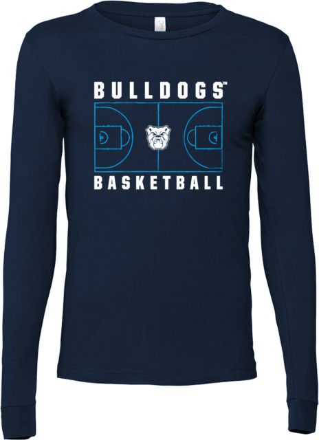 Butler Bella + Canvas Jersey Cotton Long Sleeve T Shirt Butler University Bulldogs Basketball Design - ONLINE ONLY
