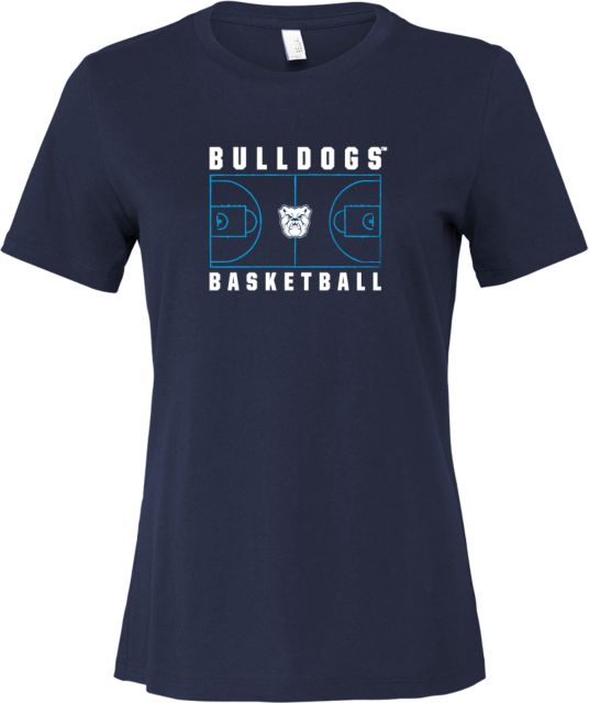 Butler Bella + Canvas Womens Relaxed Cotton T Shirt Butler University Bulldogs Basketball Design - ONLINE ONLY