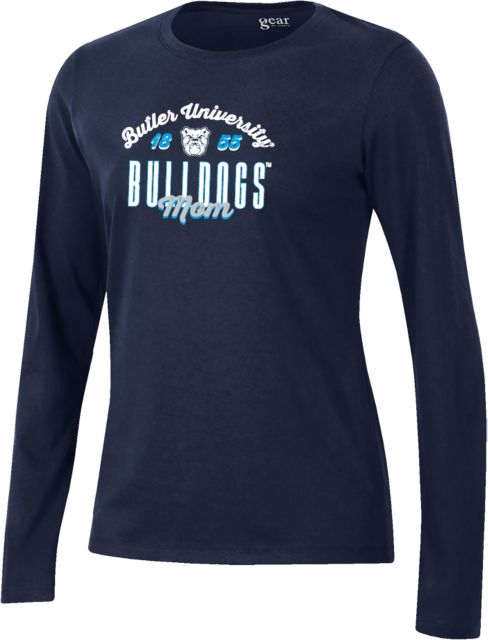 Butler Gear Womens Long Sleeve Tee Butler University Est 1855 Bulldogs Mom - ONLINE ONLY