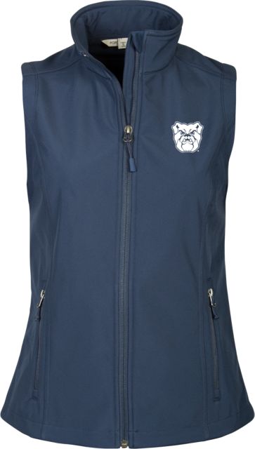 Butler Womens Core Softshell Vest Butler University Bulldog Head - ONLINE ONLY