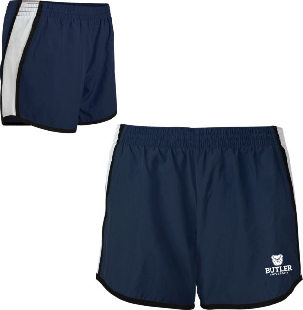 Butler Womens Navy/White Team Short Butler University with Bulldog Head Stacked - ONLINE ONLY