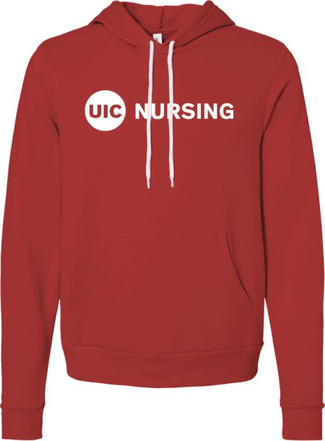 UIC Bella + Canvas Fleece Hood UIC Nursing - ONLINE ONLY
