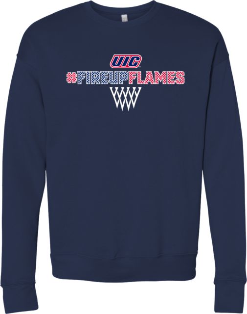 UIC Bella + Canvas Fleece Crew Hashtag with Basketball Net- ONLINE ONLY