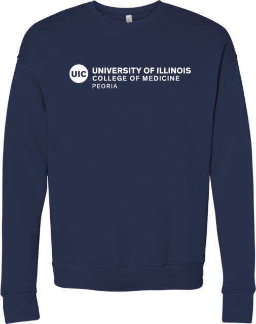 UIC Bella + Canvas Fleece Crew UIC College of Medicine Peoria - ONLINE ONLY