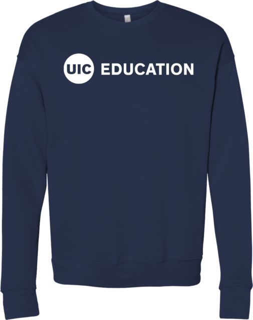 UIC Bella + Canvas Fleece Crew UIC Education - ONLINE ONLY