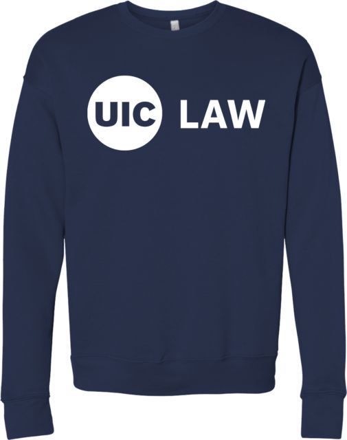 UIC Bella + Canvas Fleece Crew UIC Law - ONLINE ONLY