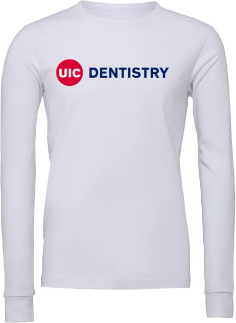 UIC Bella + Canvas Jersey Cotton Long Sleeve T Shirt UIC Dentistry - ONLINE ONLY